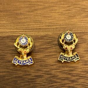 BPOE Lapel Pins 35 years and 40 years